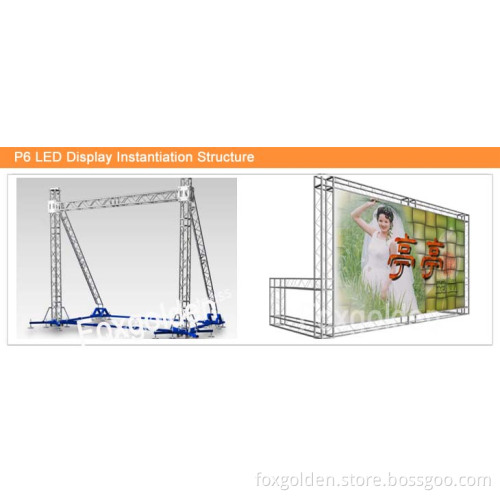 Waterproof P6 Die-Casting Aluminum Indoor Full Color LED Movies Display